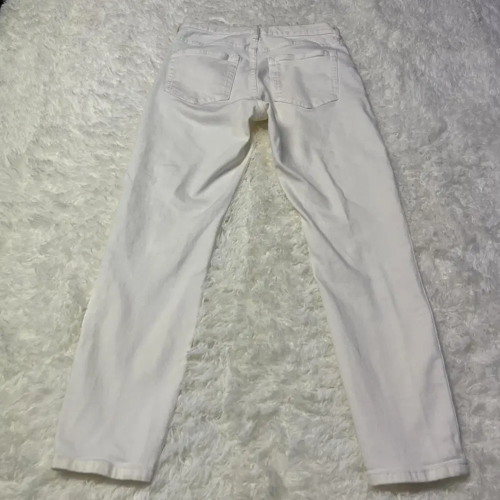 Everlane The High Rise Skinny Jean White 27 Ankle